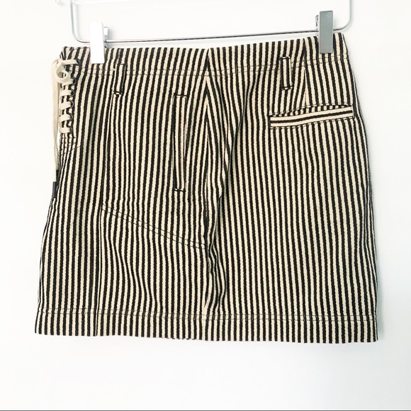 Madewell Striped Lace-Up Skirt (O) - Picture 7 of 9